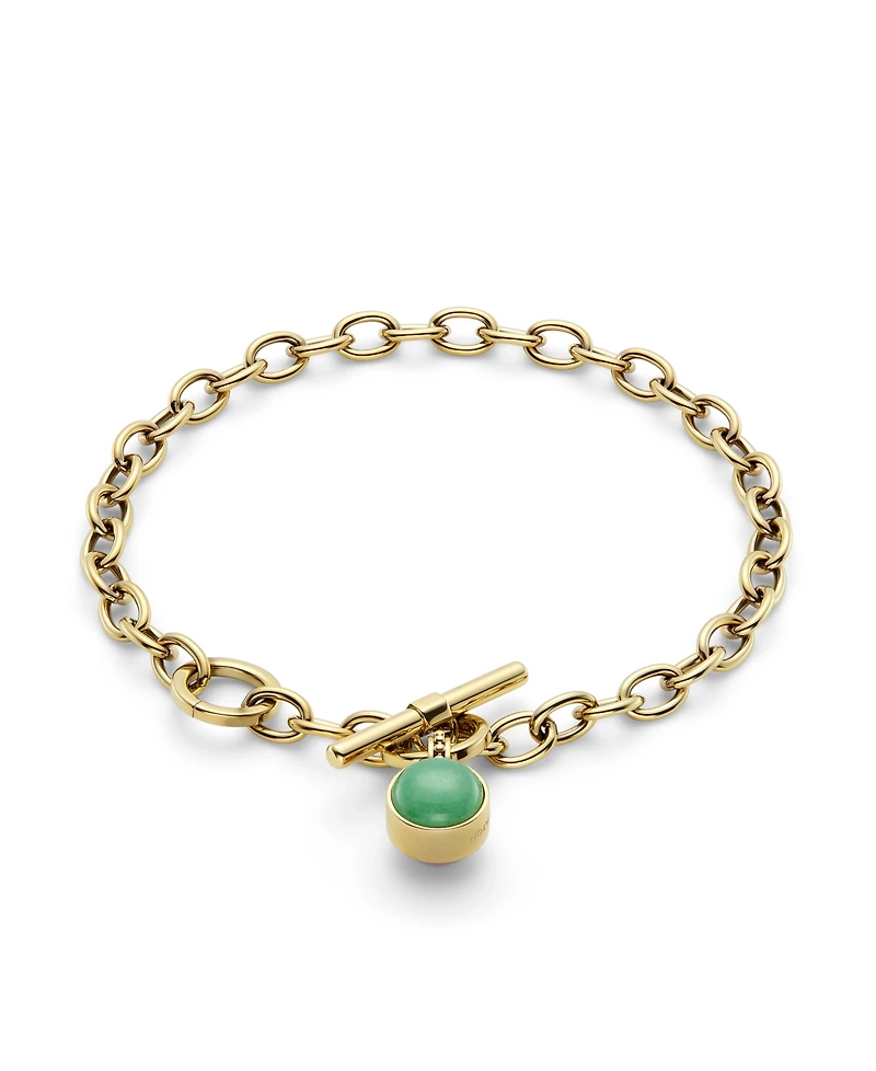 Olivia Burton Women's Gemstones Gold Tone Stainless Steel Bracelet