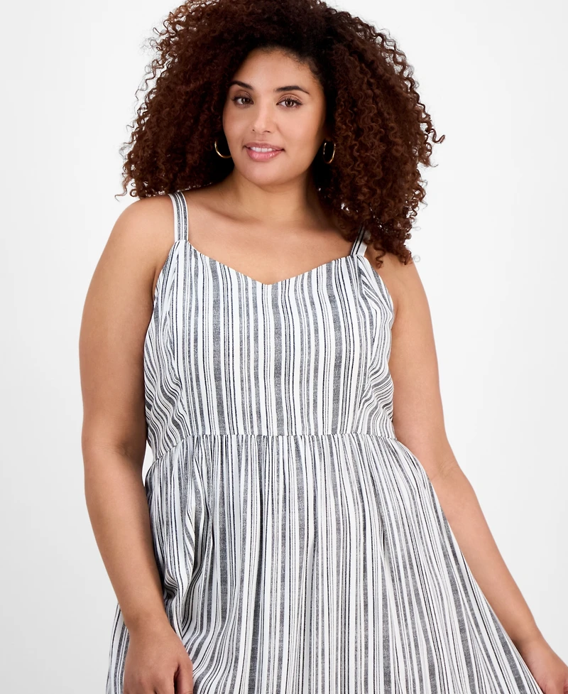 Absolutely Famous Trendy Plus Printed Midi Dress