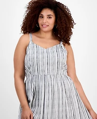 Absolutely Famous Trendy Plus Printed Midi Dress