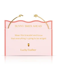 Lucky Feather Connection Cuff - Sun and Rainbow
