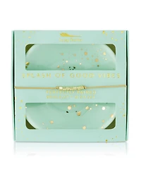 Lucky Feather Bracelet + Dish Set - Splash