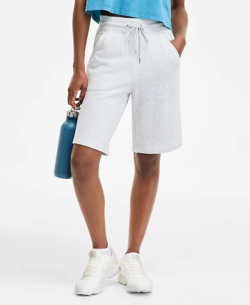 Id Ideology Women's Cotton-Blend Pull-On Bermuda Shorts, Exclusively at Macy's