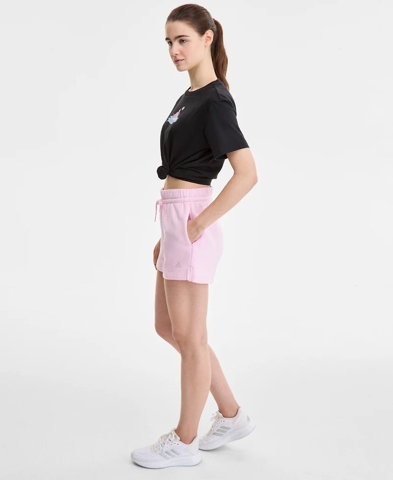 adidas Women's Essentials Small Logo Fleece Shorts
