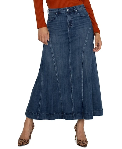 Liverpool Los Angeles Women's Denim Mermaid Maxi Skirt