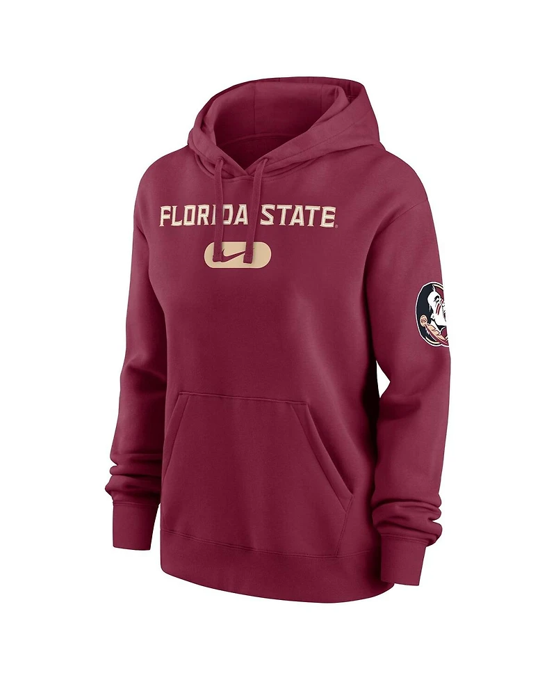 Nike Women's Garnet Florida State Seminoles Club Fleece Pullover Hoodie