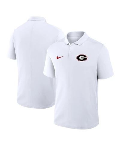Nike Men's White Georgia Bulldogs Primetime Victory Primary Logo Performance Polo Shirt