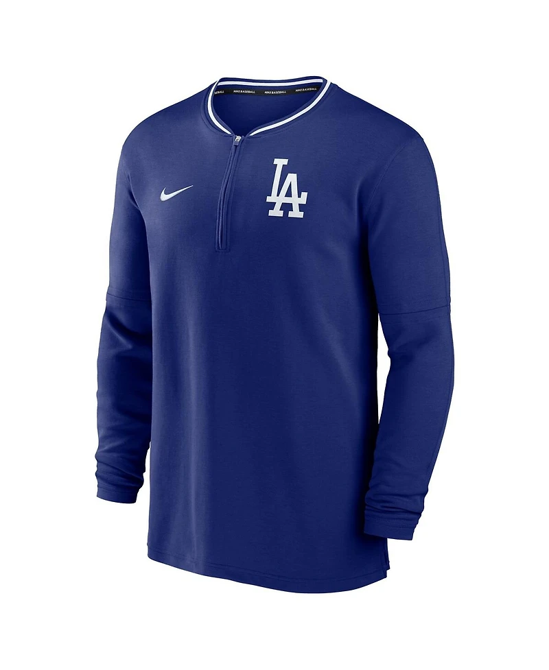 Nike Men's Royal Los Angeles Dodgers Authentic Collection Performance Half-Zip Top