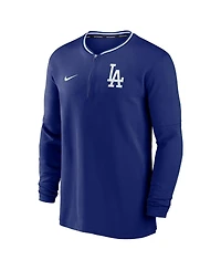 Nike Men's Royal Los Angeles Dodgers Authentic Collection Performance Half-Zip Top