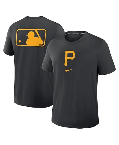 Nike Men's Black Pittsburgh Pirates Authentic Collection Early Work Tri-Blend Performance T-Shirt