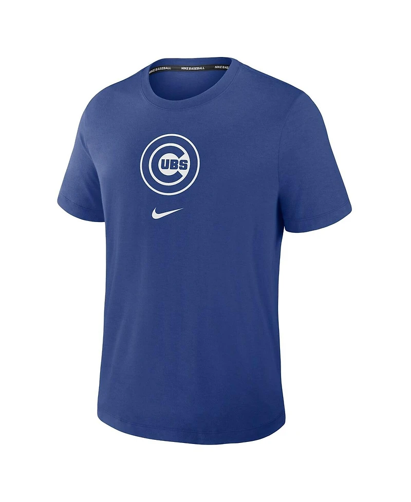 Nike Men's Royal Chicago Cubs Authentic Collection Early Work Tri-Blend Performance T-Shirt