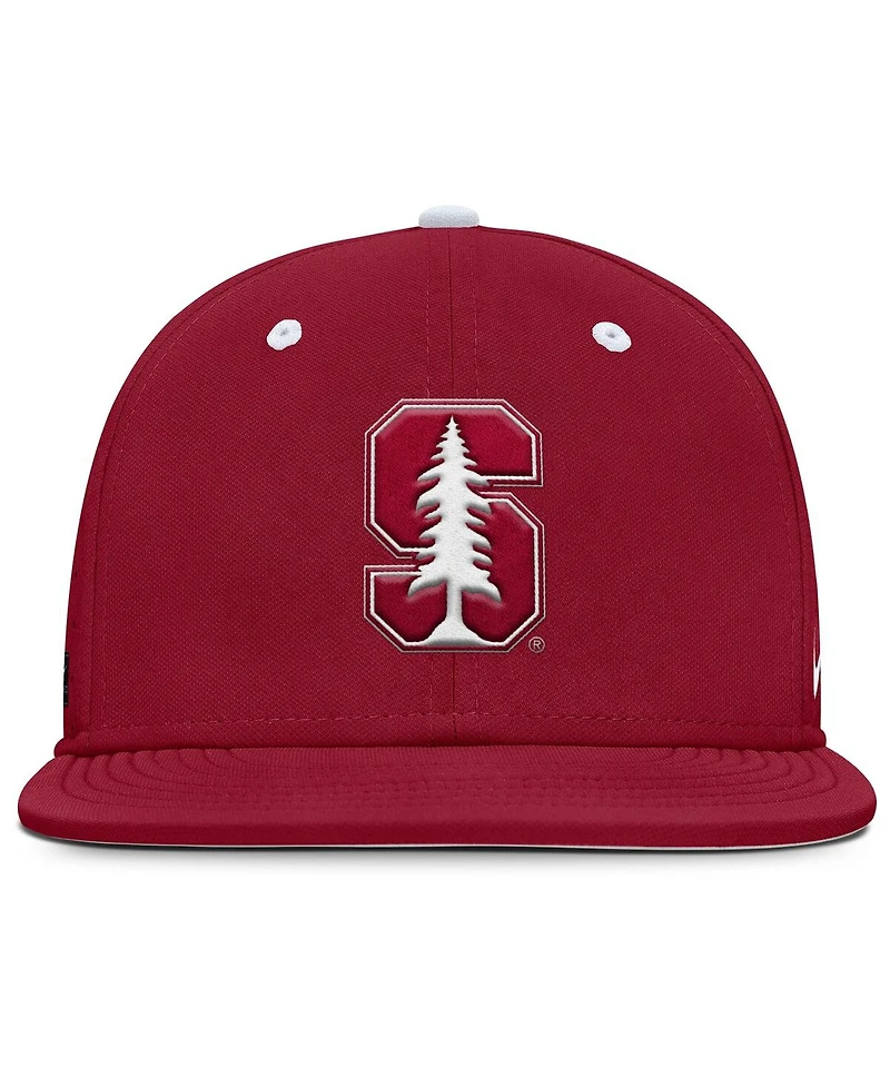 Nike Men's Cardinal Stanford On-Field Dugout True Performance Fitted Hat
