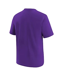 Jordan Big Boys and Girls Purple Los Angeles Lakers Essential Cities T-Shirt