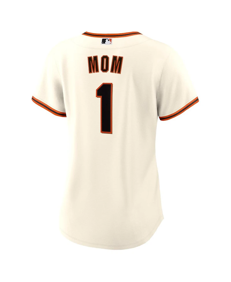 Nike Women's White San Francisco Giants 1 Mom Home Replica Jersey