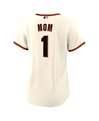 Nike Women's White San Francisco Giants 1 Mom Home Replica Jersey