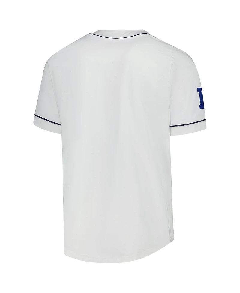 Starter Men's White Chicago Bears Relay Full-Button Baseball Jersey