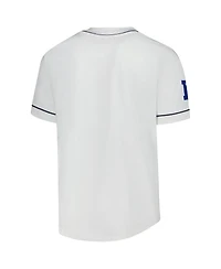 Starter Men's White Chicago Bears Relay Full-Button Baseball Jersey