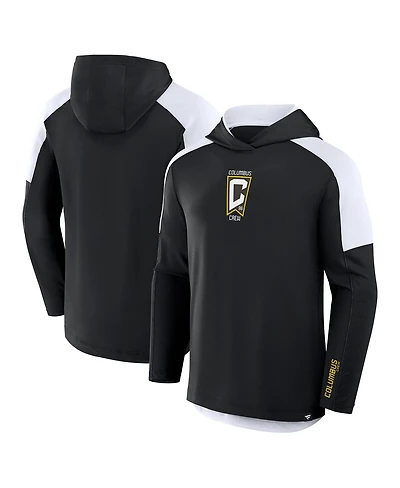 Fanatics Men's Black Columbus Crew Red Card Transitional Pullover Hoodie