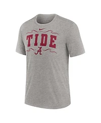 Nike Men's Heather Gray Alabama Crimson Tide Campus Local Tri-Blend T-Shirt
