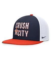Nike Men's Navy/Orange Houston Astros Pro Performance Trucker Snapback Hat