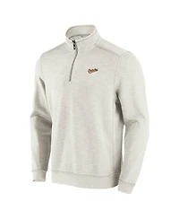 Tommy Bahama Men's Cream Baltimore Orioles Sport Tobago Bay Tri-Blend Half-Zip Sweatshirt