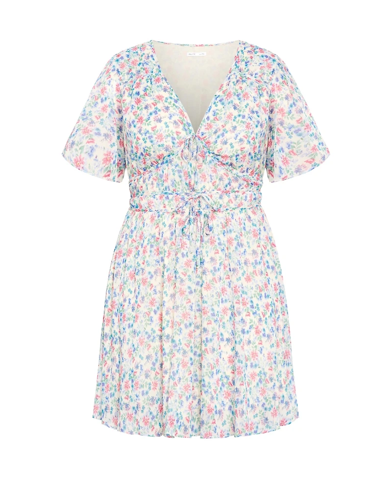 City Chic Plus Cara Print Dress
