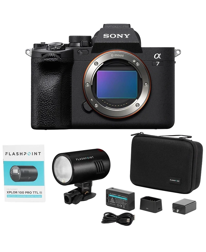 Sony Alpha a7 Iv Mirrorless Camera, Bundle with Xplor 100 Pro Ttl R2 Monolight