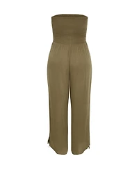 City Chic Plus Smocked Jumpsuit