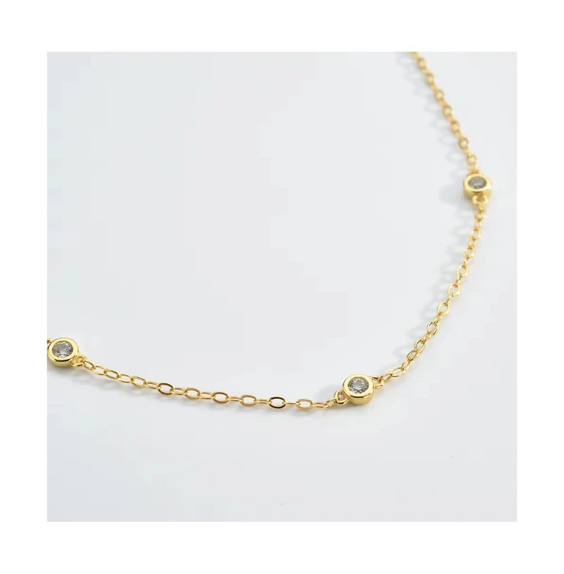 Cosmic Halo Bezel Classic Cubic Zirconia Bracelet