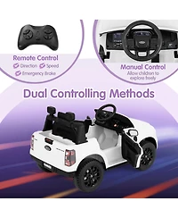 Officially Licensed Ford Ranger 12V Kids Ride-On Car with Remote Control and Bluetooth Music