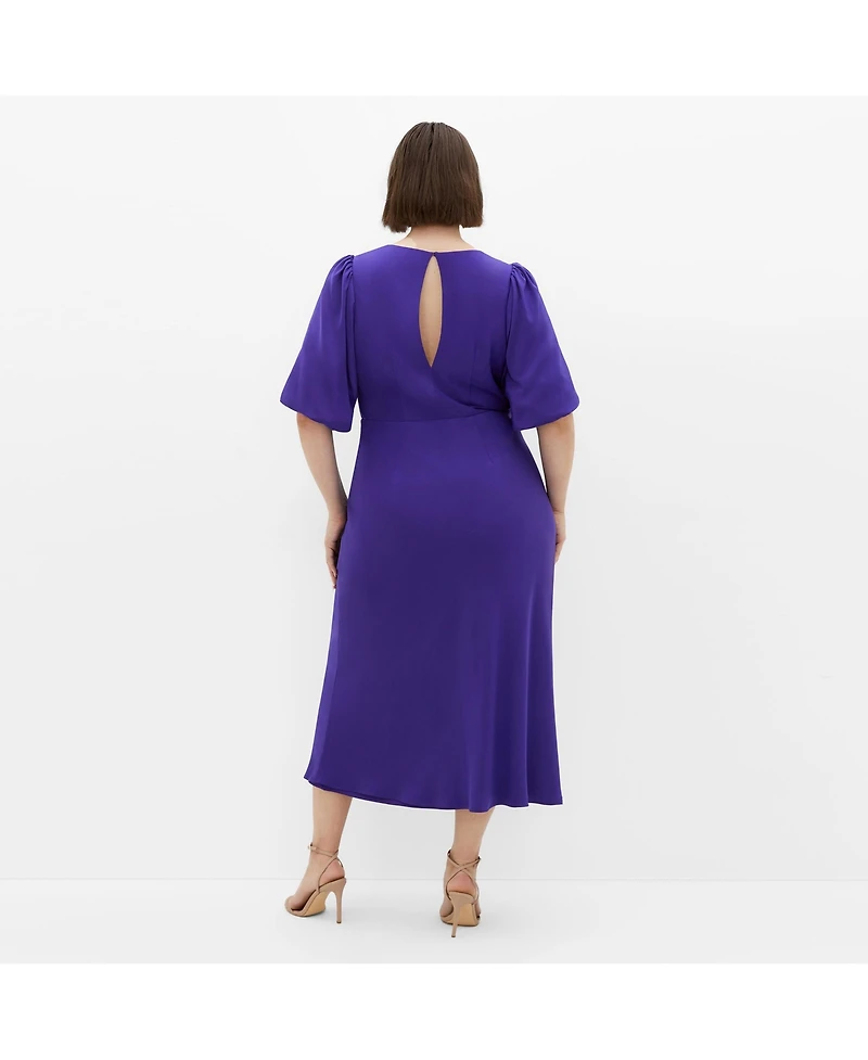 City Chic Plus Size Ines Puff Dress