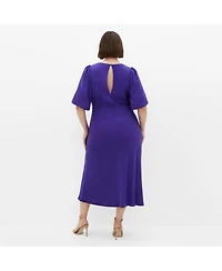City Chic Plus Size Ines Puff Dress