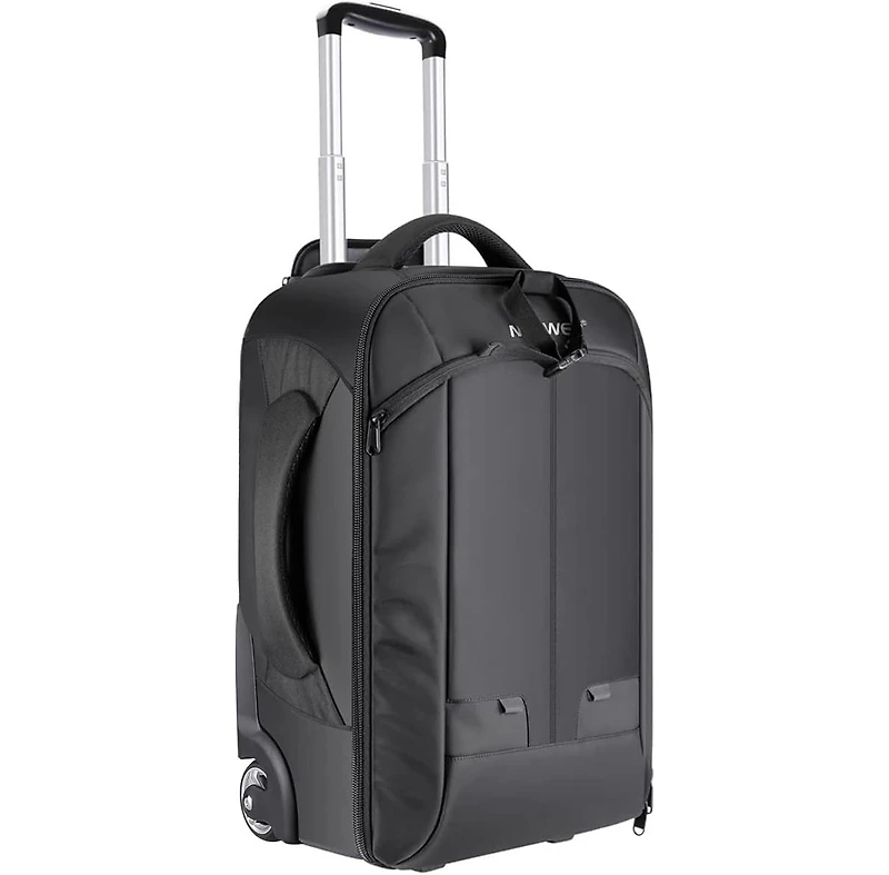 Neewer 2-in-1 Rolling Camera Backpack Trolley Case - Anti-Shock Detachable Padded Compartment