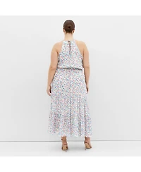 City Chic Plus Lidia Print Maxi Dress
