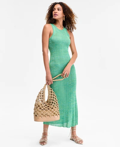 I.n.c. International Concepts Women's Space-Dyed Sleeveless Sweater Dress, Exclusively at Macy's