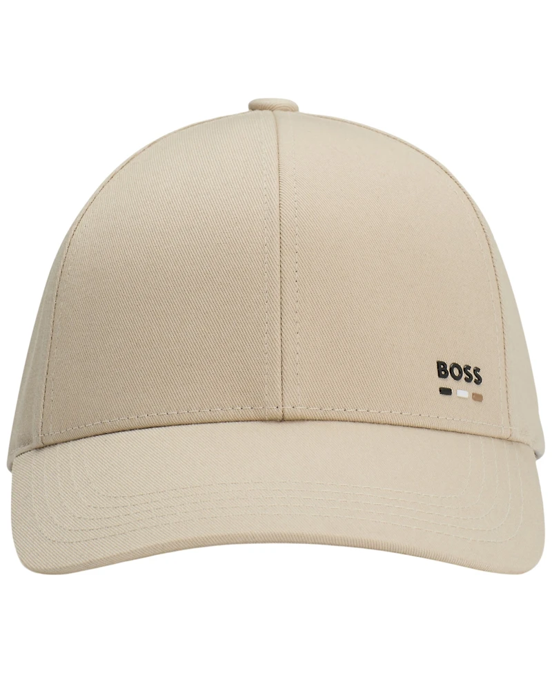 Boss by Hugo Boss Men's Logo Trim Cotton-Twill Cap