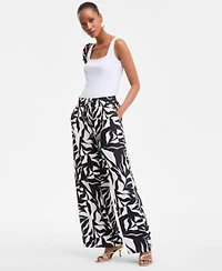 I.N.C. International Concepts Womens Printed Wide Leg Pants P Xs 3x Exclusively At Macys
