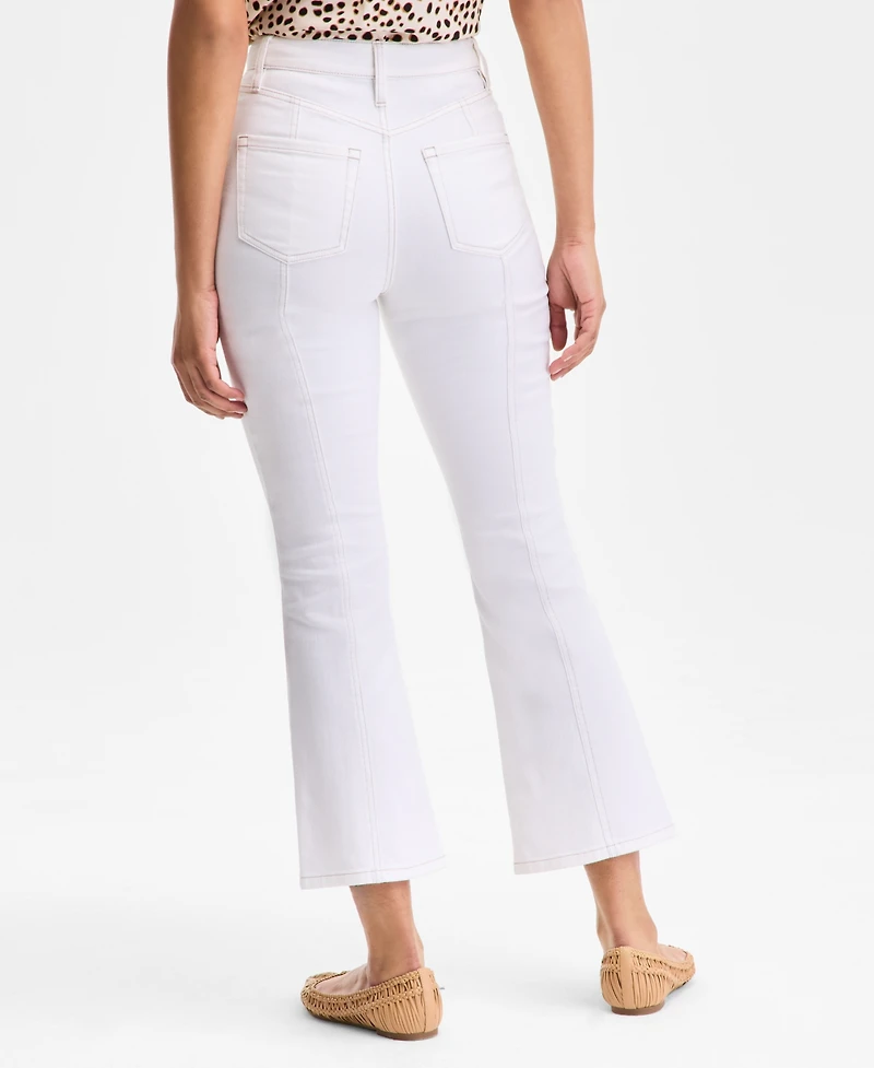 I.n.c. International Concepts Women's High-Rise Cropped Flare Jeans, Exclusively at Macy's