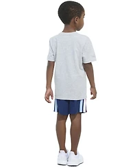 adidas Toddler & Little Boys Graphic T-Shirt Stripe Shorts
