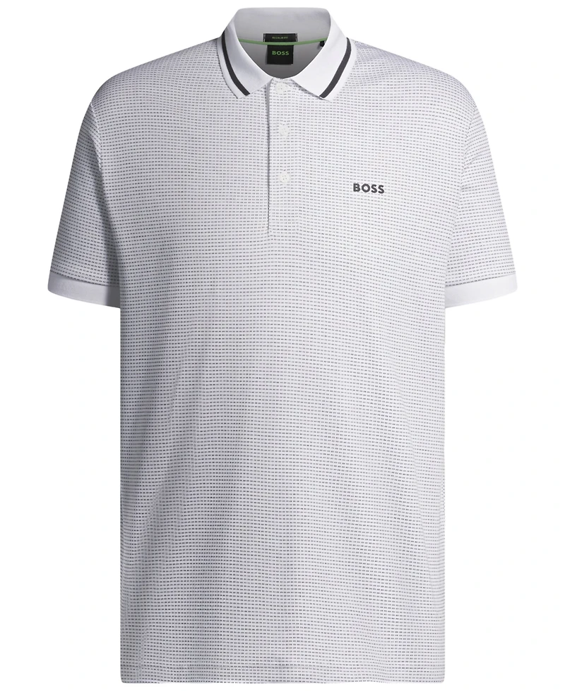 Boss by Hugo Men's Jacquard Regular-Fit Paddy Polo