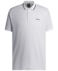 Boss by Hugo Men's Jacquard Regular-Fit Paddy Polo