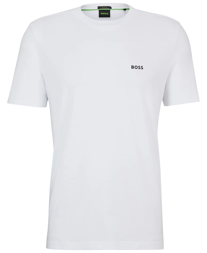 Boss by Hugo Men's Contrast Logo Regular-Fit T-Shirt