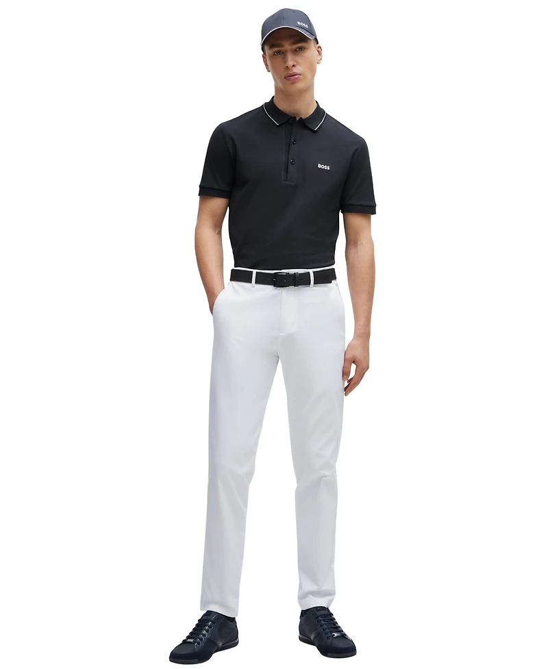 Boss by Hugo Men's Tonal Logo Slim-Fit Polo Shirt