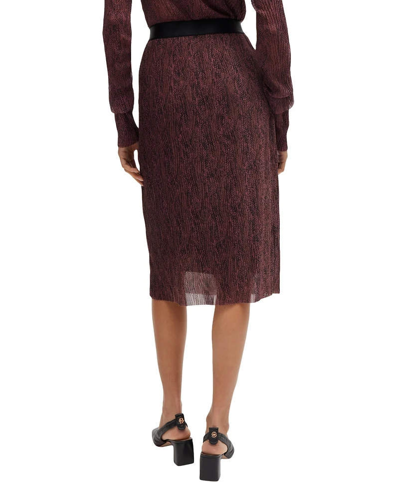 Boss by Hugo Women's Print Slim-Fit Skirt