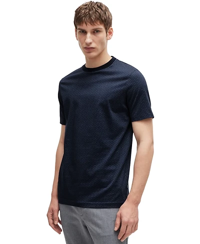 Boss by Hugo Boss Men's Two-Tone Monogram T-Shirt