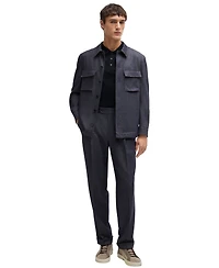 Boss by Hugo Men's Quilted Cotton and Silk Regular-Fit Polo Shirt