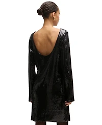 Boss by Hugo Women's Long-Sleeved Sequined Dress