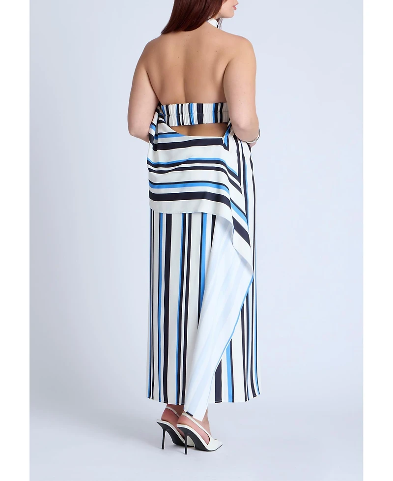 Eloquii Women's High Neck Maxi Dress