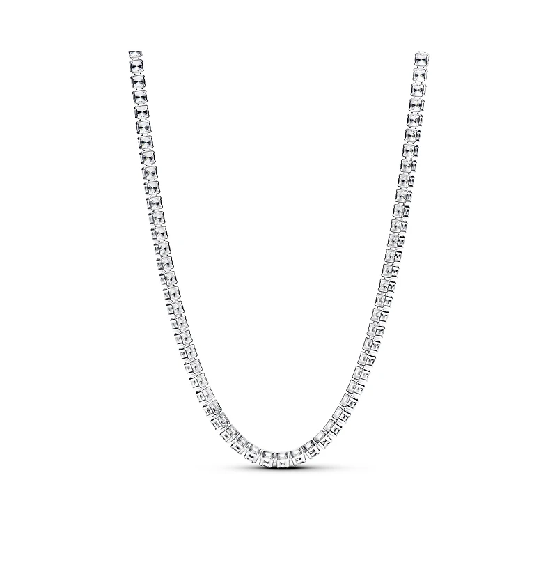 Pandora Sterling Silver Tennis Choker Necklace
