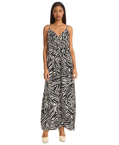 The Good Journey Women's Printed Surplice-Neck Maxi Dress
