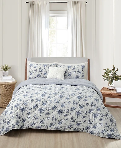 Layla Floral-Print 4-Pc, Comforter Sets